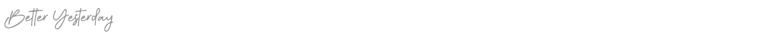 Better Yesterday font preview